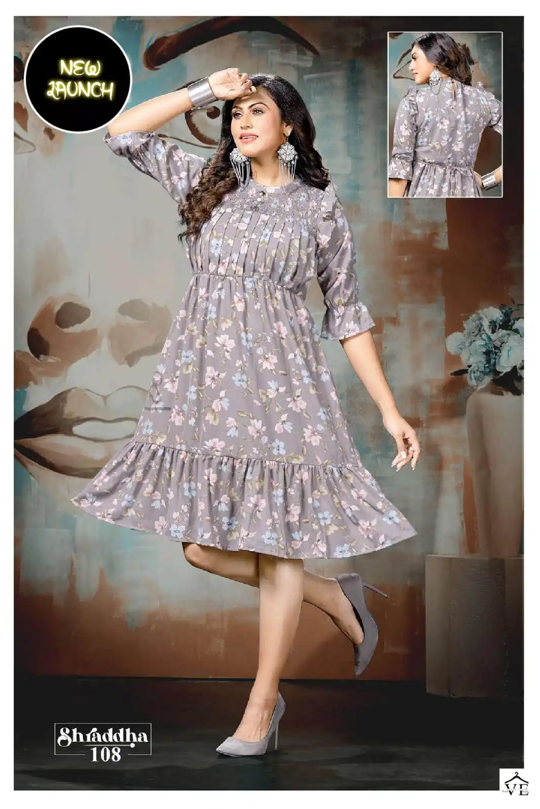 Vardan Ethnic Trendy Shraddha Heavy Fancy Wholesale Kurtis Catalog — Wholesale Kurtis, MPA wholesale from Surat - Gallery Image 7