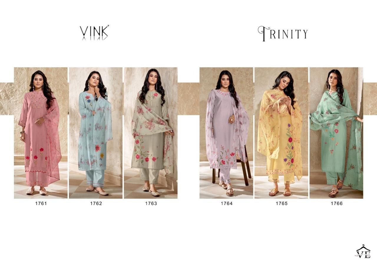 Vink Trinity Viscose Wholesale Readymade Salwar Suit Catalog — Wholesale Salwar Suits, MPA wholesale from Surat — view 7