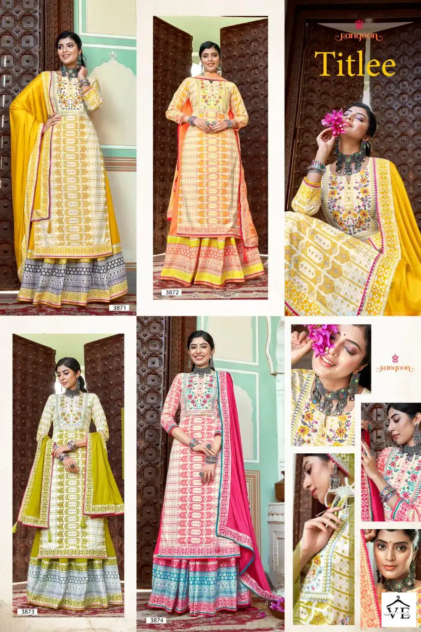 Rangoon Titlee Rayon Wholesale Readymade Suits Catalog - Image 5