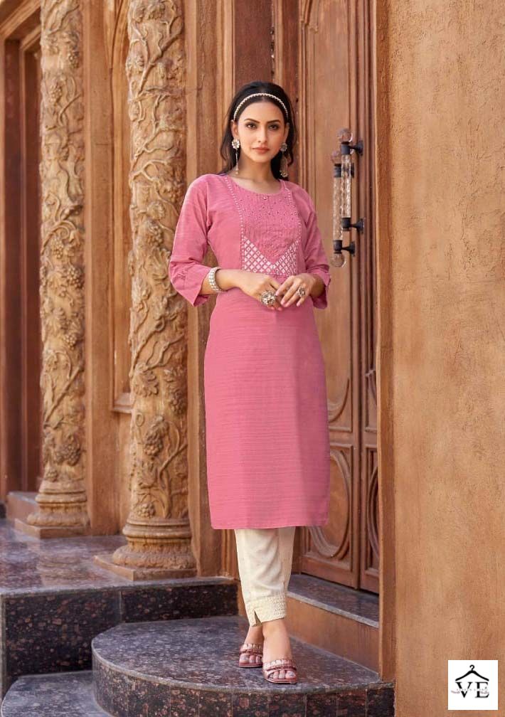 Kalaroop Kajree Fashion Vanessa Fancy Wholesale Kurti With Pant Catalog — Wholesale Kurtis, MPA wholesale from Surat - Gallery Image 4