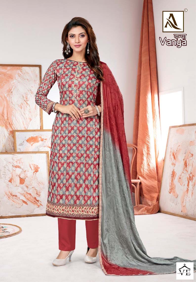 Alok Suits Vanya Jam Cotton Wholesale Salwar Suit Catalog — Wholesale Salwar Suits, MPA wholesale from Surat — view 3