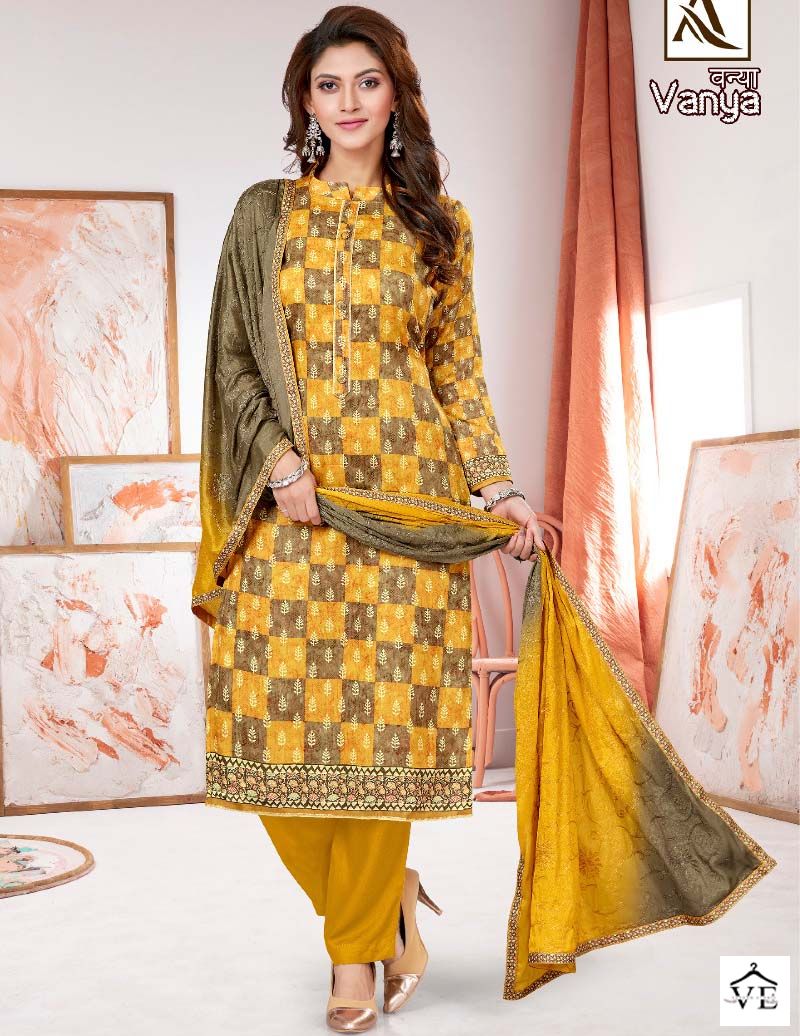 Alok Suits Vanya Jam Cotton Wholesale Salwar Suit Catalog — Wholesale Salwar Suits, MPA wholesale from Surat — view 4