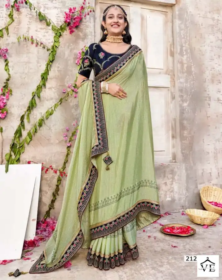 Right Women Varnmala Chinon Wholesale Saree Catalog — Wholesale Sarees, MPA wholesale from Surat — view 1