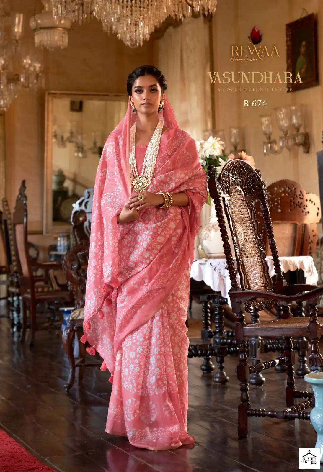 Rewaa Vasundhara Linen Cotton Wholesale Saree Catalog — Wholesale Sarees, MPA wholesale from Surat - Gallery Image 2