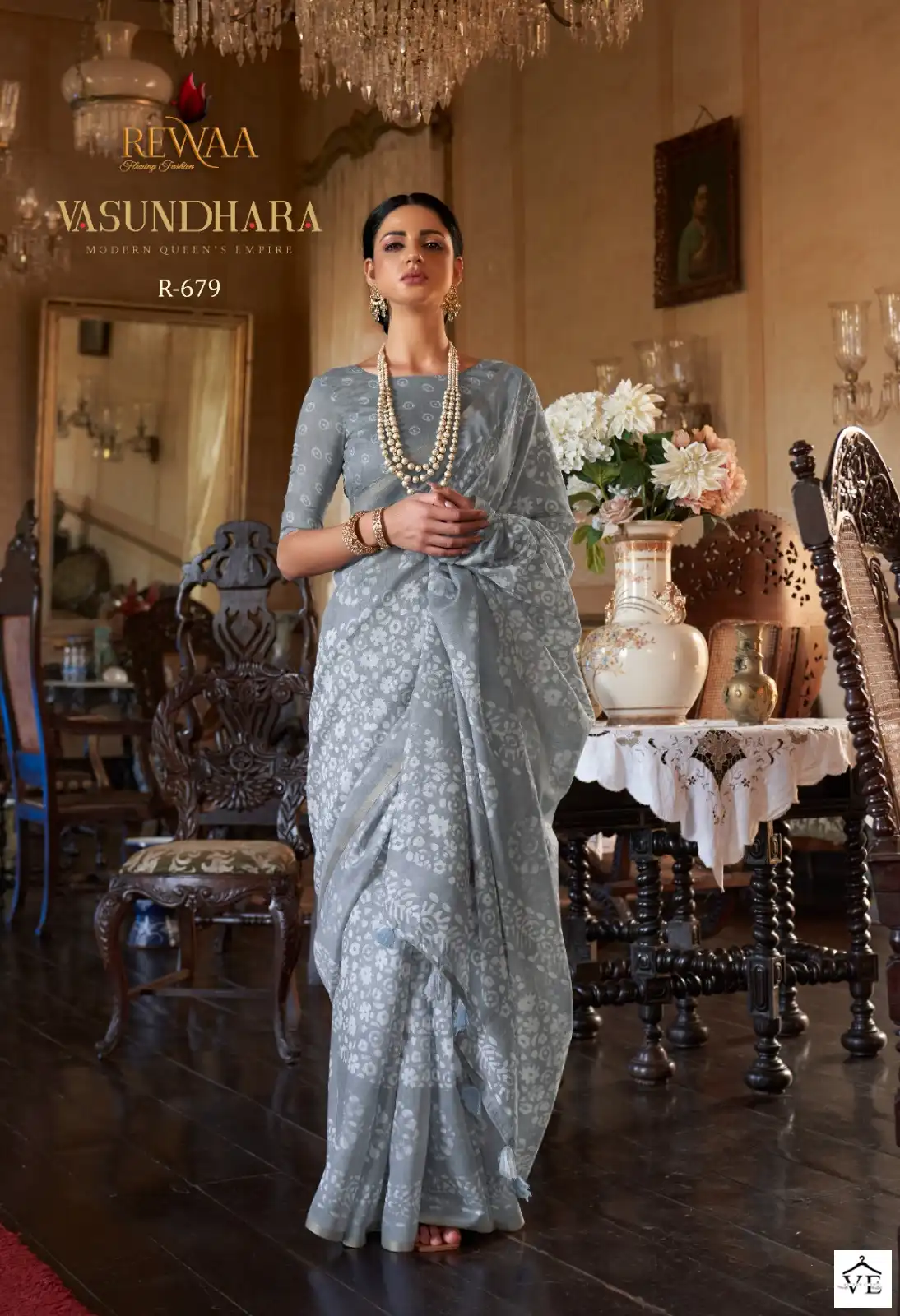 Rewaa Vasundhara Linen Cotton Wholesale Saree Catalog — Wholesale Sarees, MPA wholesale from Surat - Gallery Image 5