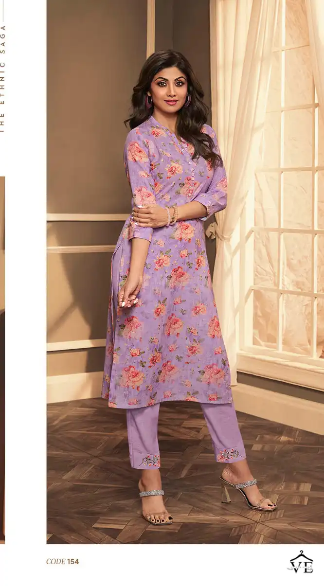 Vardan Ethnic Vatsam Shilpa Linen Wholesale Kurti With Pant Catalog — Wholesale Kurtis, MPA wholesale from Surat - Gallery Image 3