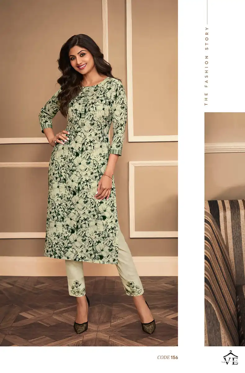 Vardan Ethnic Vatsam Shilpa Linen Wholesale Kurti With Pant Catalog — Wholesale Kurtis, MPA wholesale from Surat - Gallery Image 5