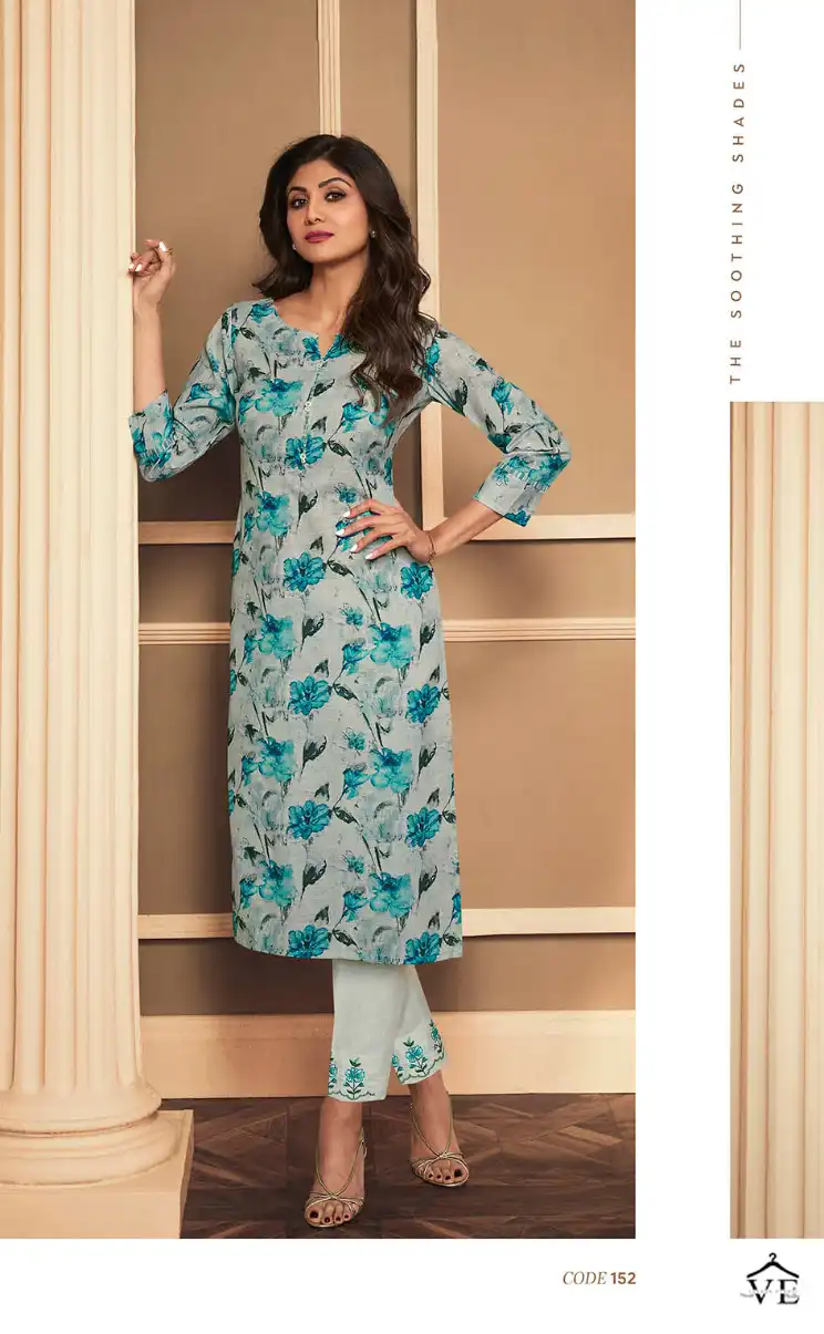 Vardan Ethnic Vatsam Shilpa Linen Wholesale Kurti With Pant Catalog — Wholesale Kurtis, MPA wholesale from Surat - Gallery Image 6