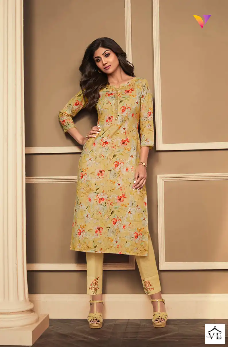 Vardan Ethnic Vatsam Shilpa Linen Wholesale Kurti With Pant Catalog — Wholesale Kurtis, MPA wholesale from Surat - Gallery Image 7