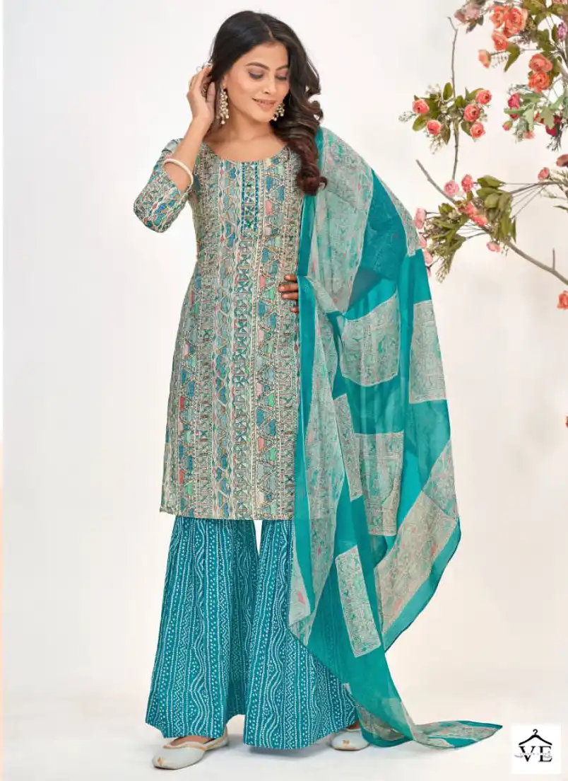 Bipson Verli-2098 Pure Cotton Wholesale Salwar Suit Catalog — Wholesale Salwar Suits, MPA wholesale from Surat — view 1