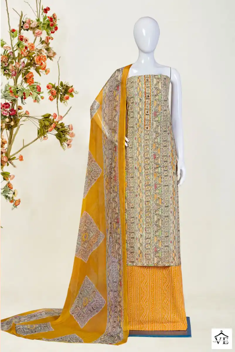 Bipson Verli-2098 Pure Cotton Wholesale Salwar Suit Catalog — Wholesale Salwar Suits, MPA wholesale from Surat - Gallery Image 3