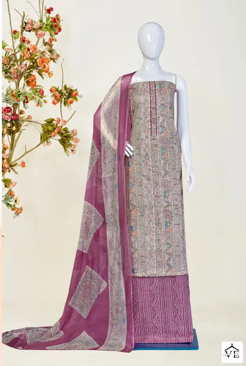 Bipson Verli-2098 Pure Cotton Wholesale Salwar Suit Catalog — Wholesale Salwar Suits, MPA wholesale from Surat - Gallery Image 4