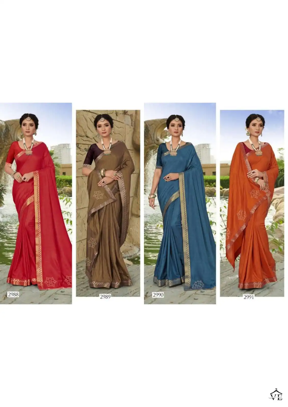 Madhupriya Vimali P-P Vichitra Dyed Wholesale Saree Catalog — Wholesale Sarees, MPA wholesale from Surat - Gallery Image 9