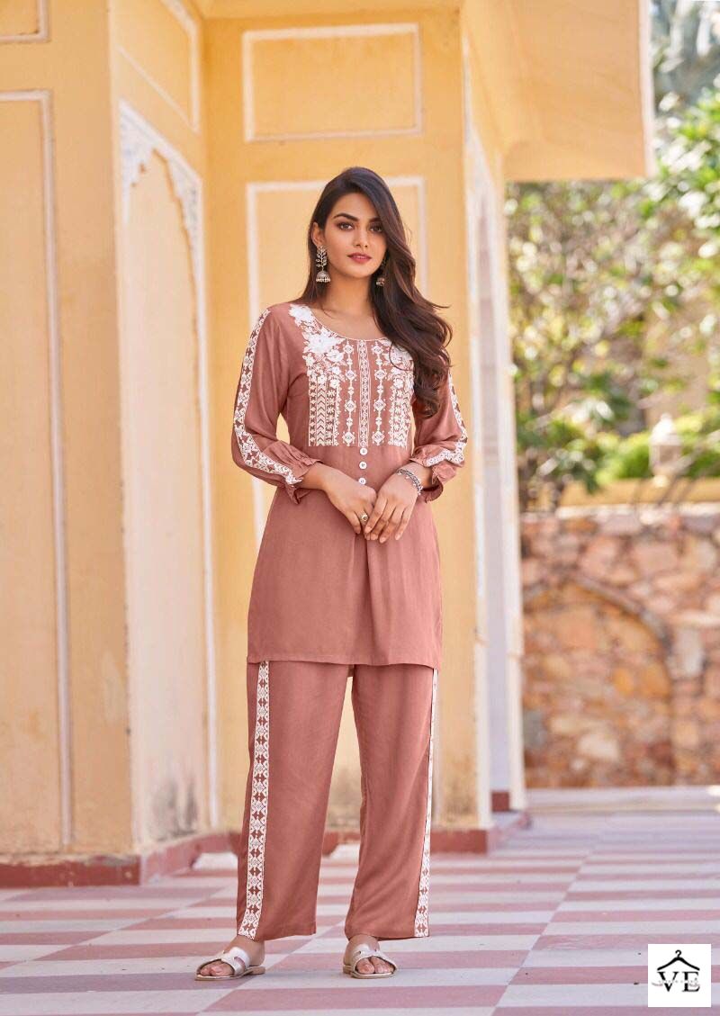 Vamika Vintage Rayon Wholesale Co-ord Set Catalog — Wholesale Kurtis, MPA wholesale from Surat — view 2