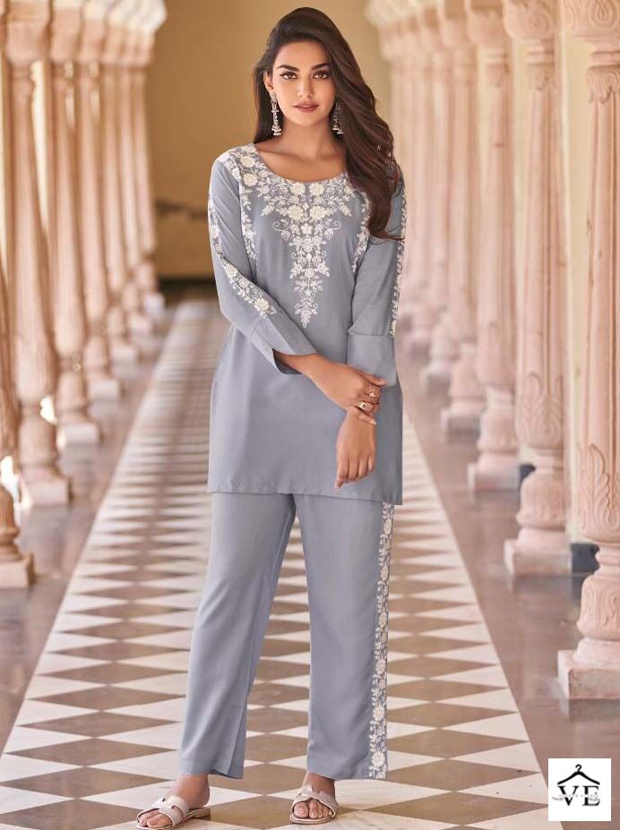 Vamika Vintage Rayon Wholesale Co-ord Set Catalog — Wholesale Kurtis, MPA wholesale from Surat — view 4