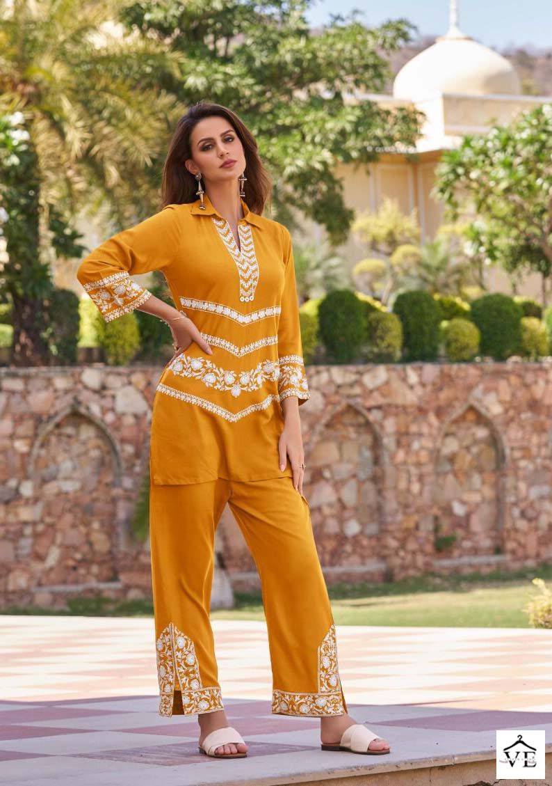 Vamika Vintage Rayon Wholesale Co-ord Set Catalog — Wholesale Kurtis, MPA wholesale from Surat — view 6