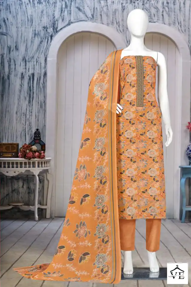 Bipson Volvo-2105 Pure Cotton Wholesale Salwar Suit Catalog — Wholesale Salwar Suits, MPA wholesale from Surat - Gallery Image 4