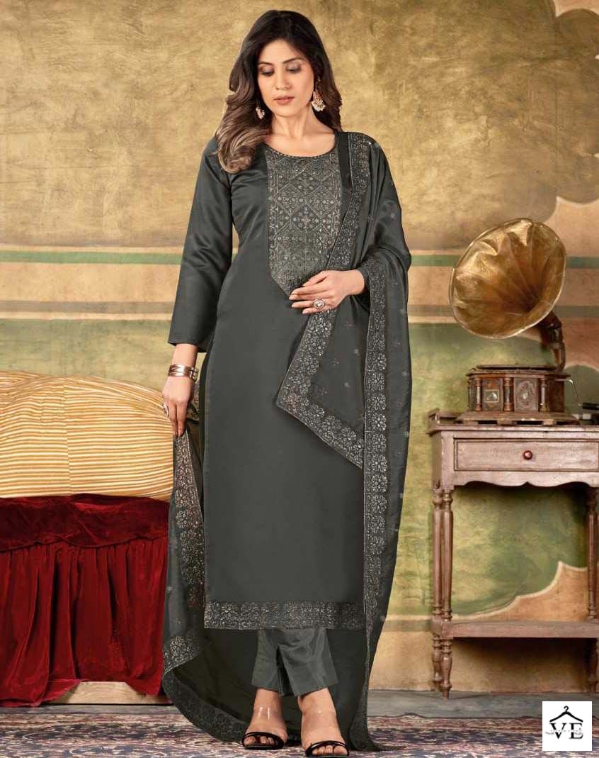 Brij Valusha Silk Wholesale Salwar Suit Catalog — Wholesale Salwar Suits, MPA wholesale from Surat — view 1