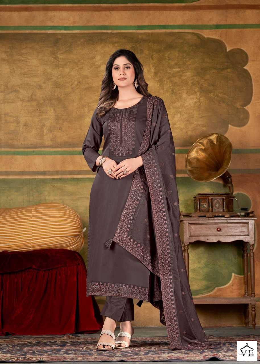 Brij Valusha Silk Wholesale Salwar Suit Catalog — Wholesale Salwar Suits, MPA wholesale from Surat - Gallery Image 5