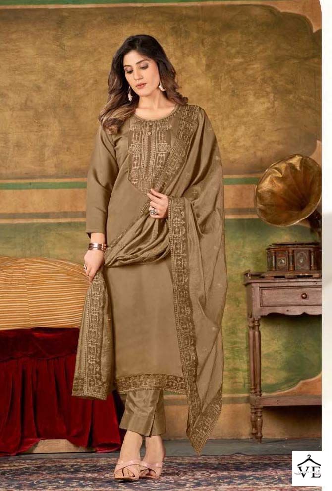 Brij Valusha Silk Wholesale Salwar Suit Catalog — Wholesale Salwar Suits, MPA wholesale from Surat - Gallery Image 6