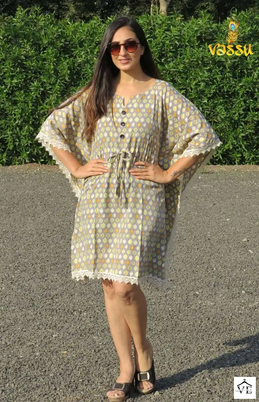 Vassu Summer Heavy Muslin Wholesale Kaftan Catalog — Wholesale Kurtis, MPA wholesale from Surat - Gallery Image 4