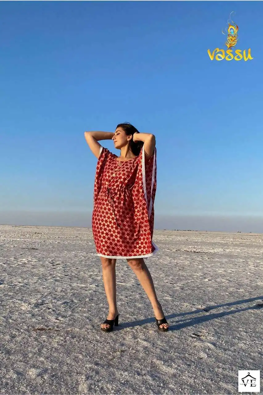 Vassu Summer Heavy Muslin Wholesale Kaftan Catalog — Wholesale Kurtis, MPA wholesale from Surat - Gallery Image 8