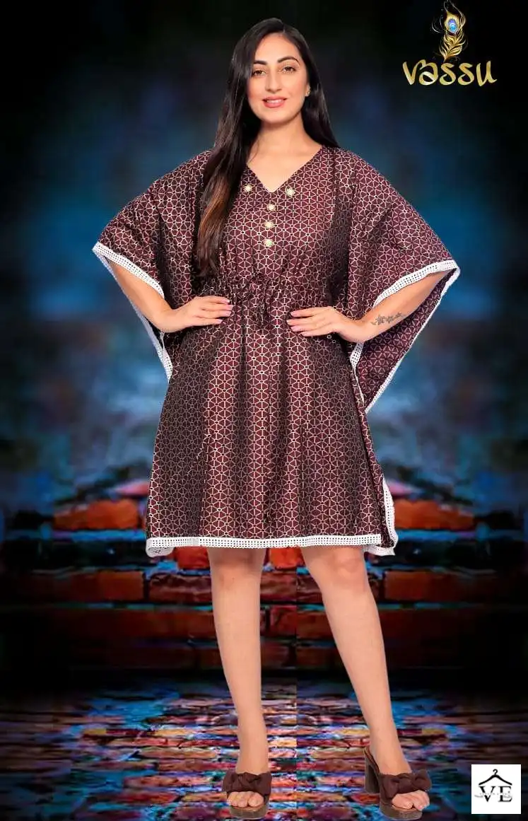 Vassu Summer Heavy Muslin Wholesale Kaftan Catalog — Wholesale Kurtis, MPA wholesale from Surat - Gallery Image 10