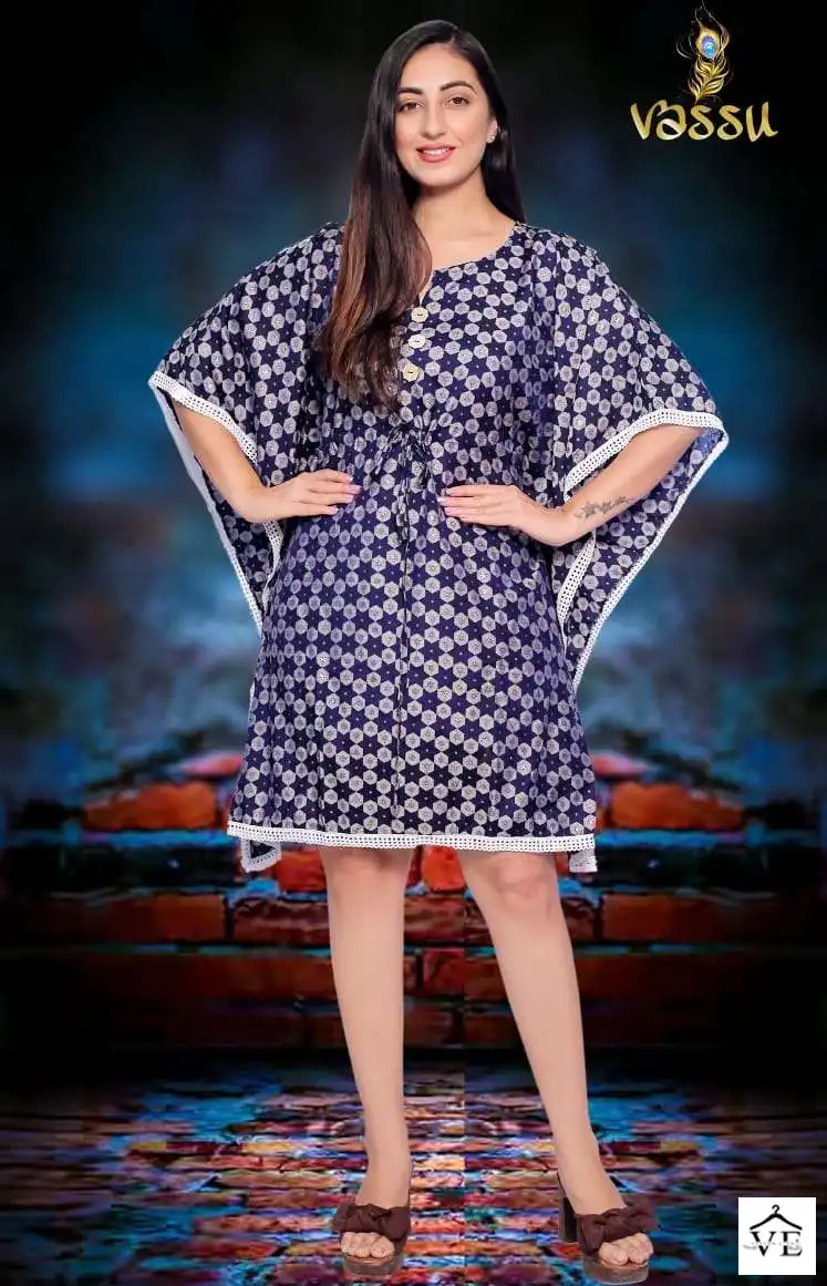 Vassu Summer Heavy Muslin Wholesale Kaftan Catalog — Wholesale Kurtis, MPA wholesale from Surat - Gallery Image 11