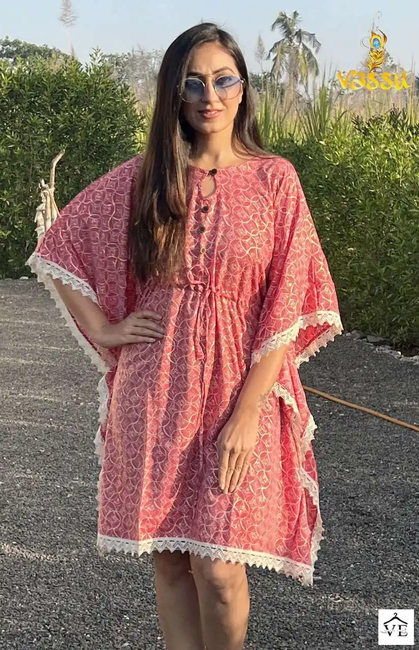 Vassu Summer Heavy Muslin Wholesale Kaftan Catalog — Wholesale Kurtis, MPA wholesale from Surat - Gallery Image 2
