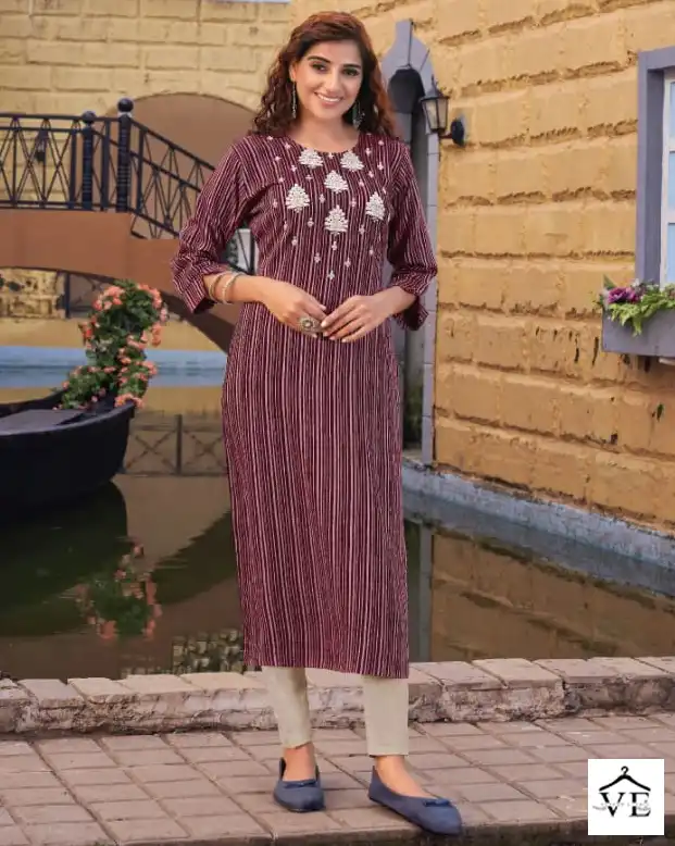 Kalaroop Juliet Fancy Rayon Wholesale Kurti Catalog — Wholesale Kurtis, MPA wholesale from Surat — view 1