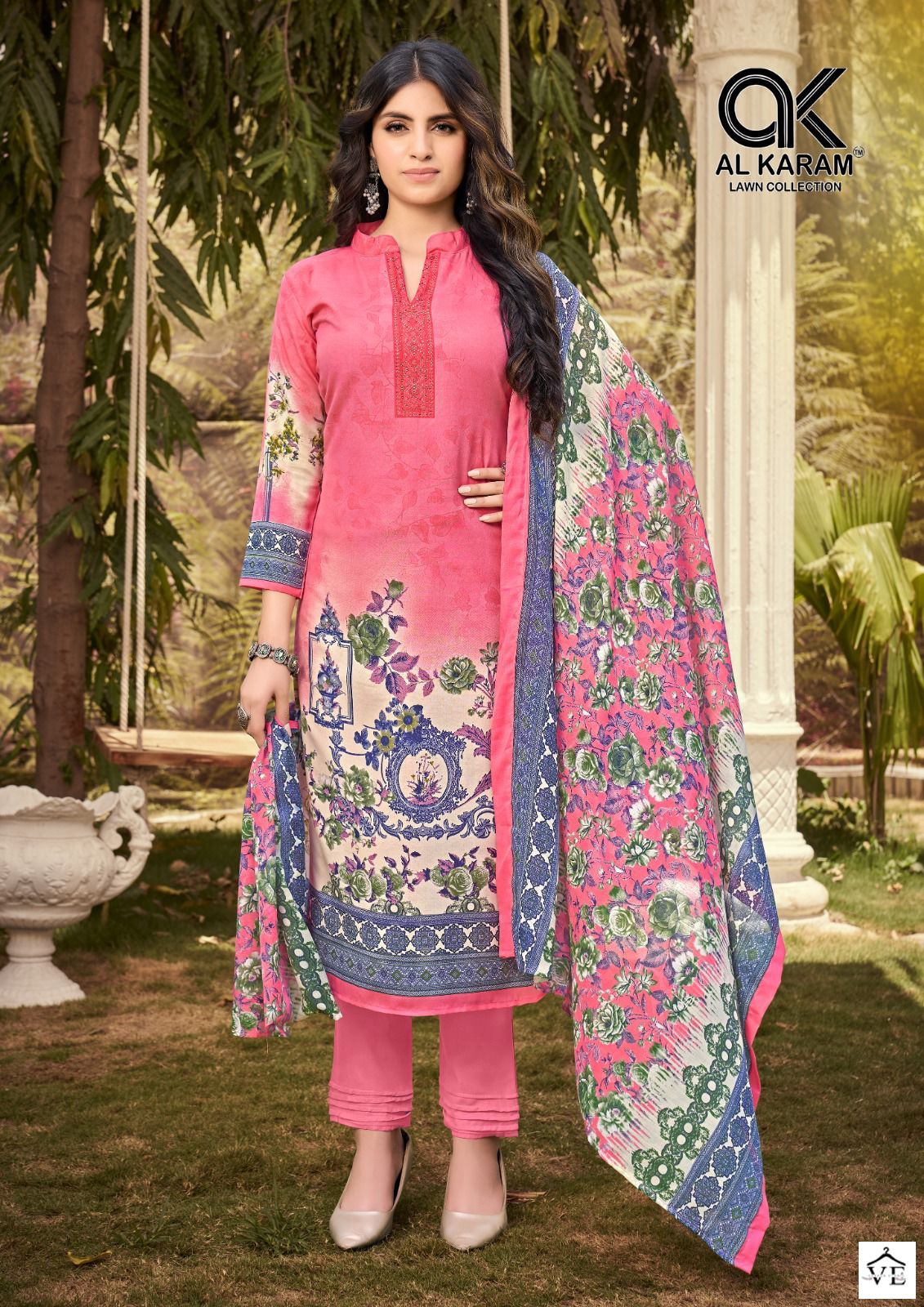 Al Karam Jasmine Vol 2 Pure Soft Cotton Wholesale Pakistani Salwar Suit Catalog — Wholesale Salwar Suits, Alkaram wholesale from Surat - Gallery Image 2