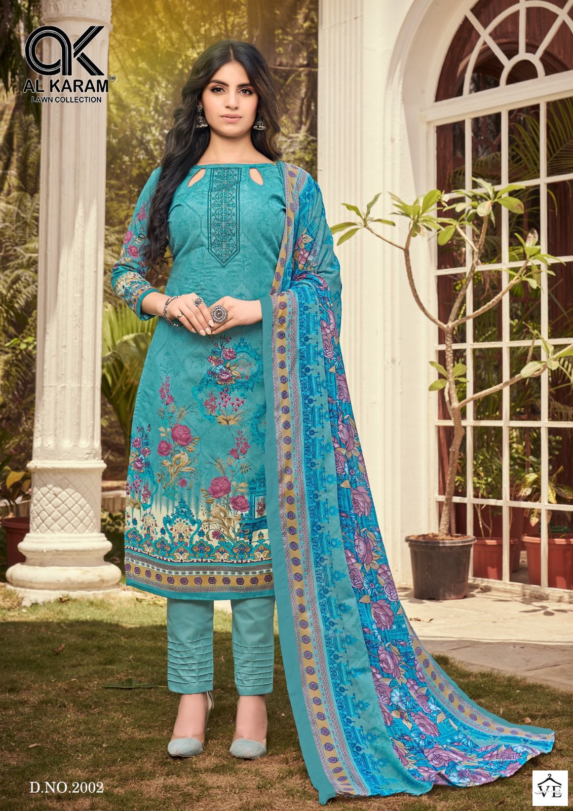 Al Karam Jasmine Vol 2 Pure Soft Cotton Wholesale Pakistani Salwar Suit Catalog — Wholesale Salwar Suits, Alkaram wholesale from Surat - Gallery Image 3