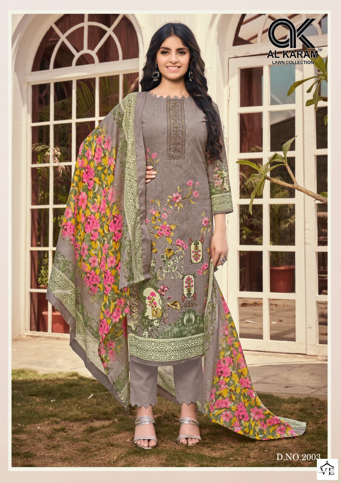 Al Karam Jasmine Vol 2 Pure Soft Cotton Wholesale Pakistani Salwar Suit Catalog — Wholesale Salwar Suits, Alkaram wholesale from Surat - Gallery Image 4