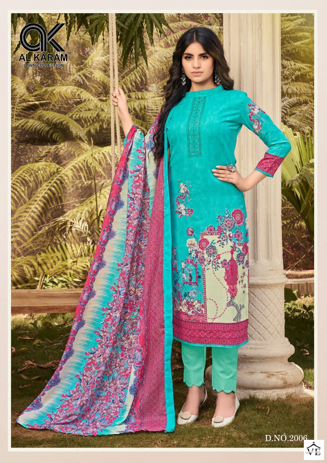 Al Karam Jasmine Vol 2 Pure Soft Cotton Wholesale Pakistani Salwar Suit Catalog — Wholesale Salwar Suits, Alkaram wholesale from Surat - Gallery Image 7