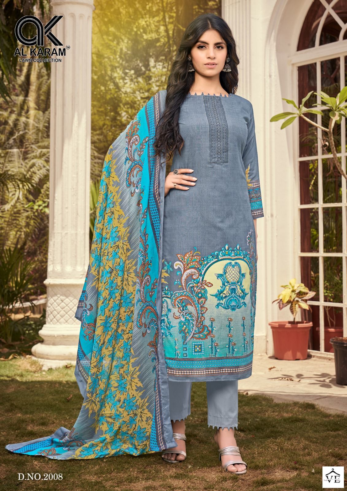 Al Karam Jasmine Vol 2 Pure Soft Cotton Wholesale Pakistani Salwar Suit Catalog — Wholesale Salwar Suits, Alkaram wholesale from Surat - Gallery Image 8