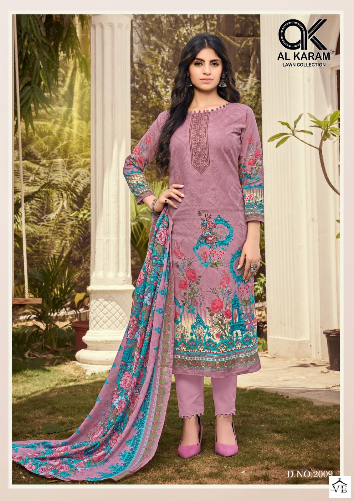 Al Karam Jasmine Vol 2 Pure Soft Cotton Wholesale Pakistani Salwar Suit Catalog — Wholesale Salwar Suits, Alkaram wholesale from Surat - Gallery Image 9