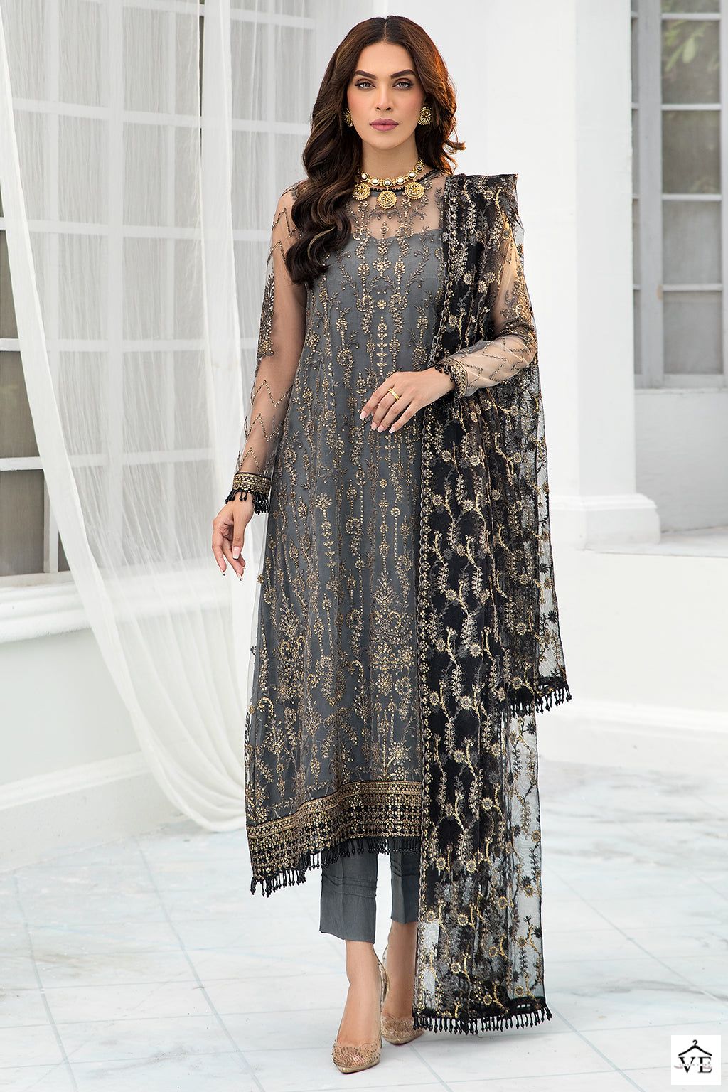 Zaha Dno 10116 Georgette Wholesale Pakistani Salwar Suit Catalog — Wholesale Salwar Suits, MPA wholesale from Surat — view 1