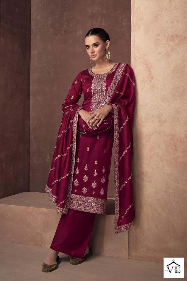 Aashirwad Zaha Silk Wholesale Designer Salwar Suit Catalog — Wholesale Salwar Suits, Aashirwad Creation wholesale from Surat - Gallery Image 5