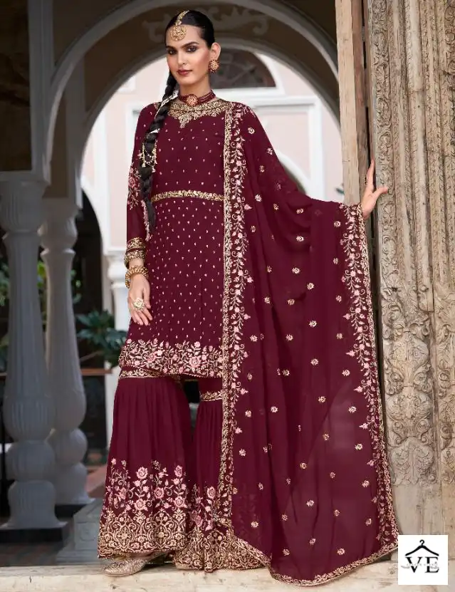 Your Choice Zaraa-13 Blooming Georgette Wholesale Peplum Salwar Suit Catalog — Wholesale Salwar Suits, MPA wholesale from Surat — view 1