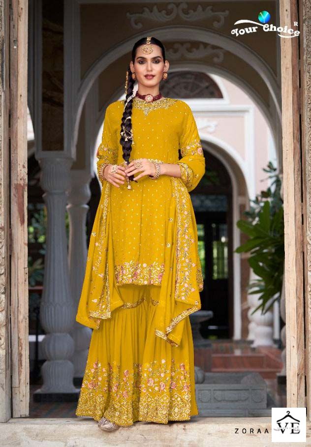 Your Choice Zaraa Vol 13 Georgette Wholesale Designer Salwar Suit Catalog — Wholesale Salwar Suits, MPA wholesale from Surat - Gallery Image 4