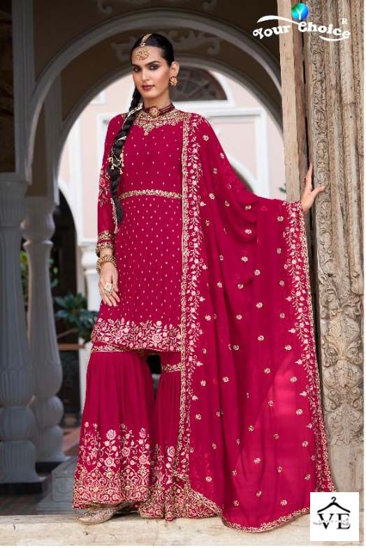 Your Choice Zaraa Vol 13 Georgette Wholesale Designer Salwar Suit Catalog — Wholesale Salwar Suits, MPA wholesale from Surat - Gallery Image 5