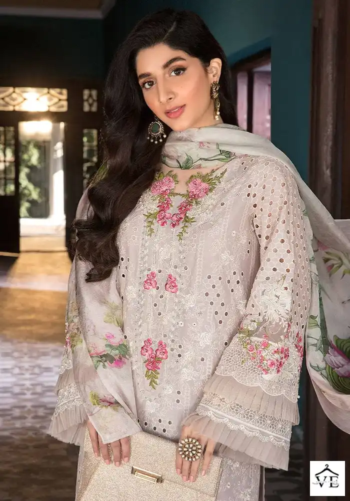 Al Amra ZF Anaya Lawn 47 Cambric Cotton Wholesale Pakistani Salwar Suit Catalog — Wholesale Salwar Suits, MPA wholesale from Surat - Gallery Image 3