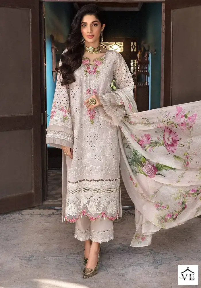 Al Amra ZF Anaya Lawn 47 Cambric Cotton Wholesale Pakistani Salwar Suit Catalog — Wholesale Salwar Suits, MPA wholesale from Surat - Gallery Image 4