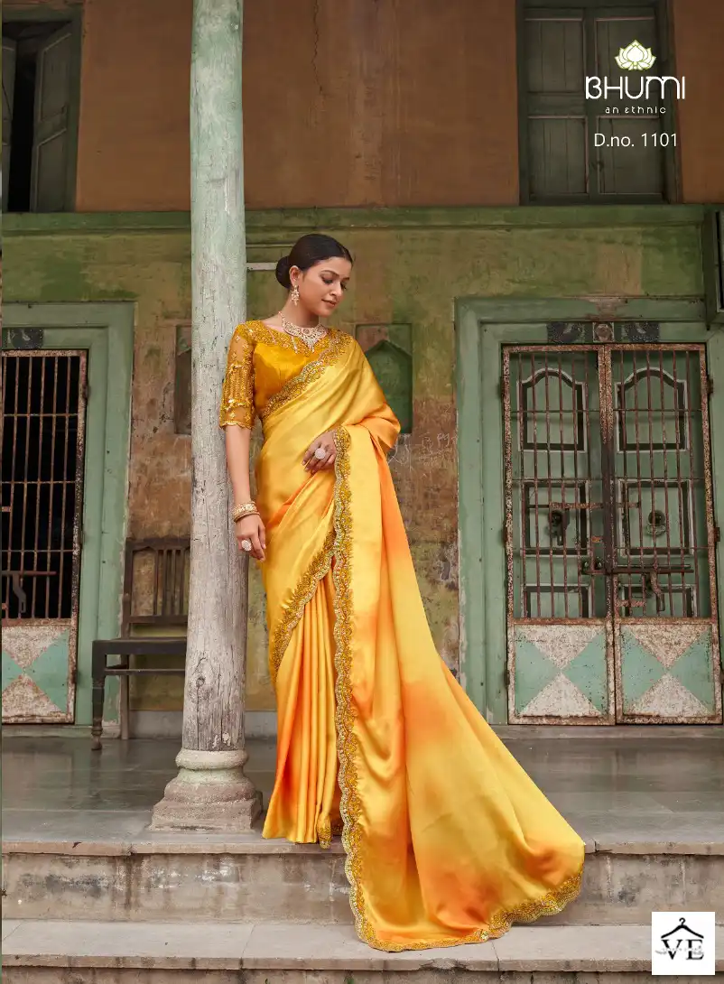 Bhumi Zuri Satin Wholesale Designer Saree Catalog — Wholesale Sarees, MPA wholesale from Surat — view 8