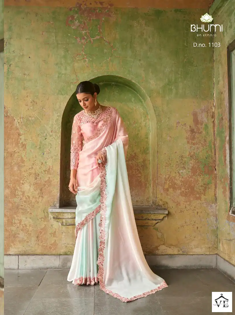 Bhumi Zuri Satin Wholesale Designer Saree Catalog — Wholesale Sarees, MPA wholesale from Surat — view 2