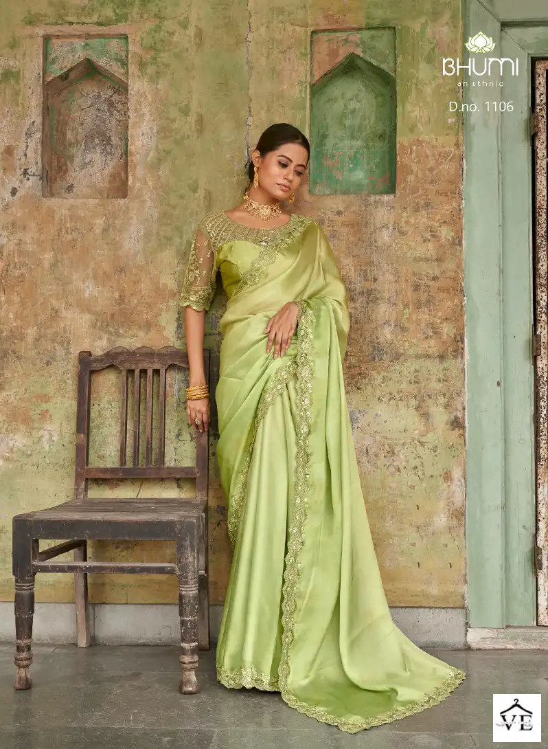 Bhumi Zuri Satin Wholesale Designer Saree Catalog — Wholesale Sarees, MPA wholesale from Surat — view 5
