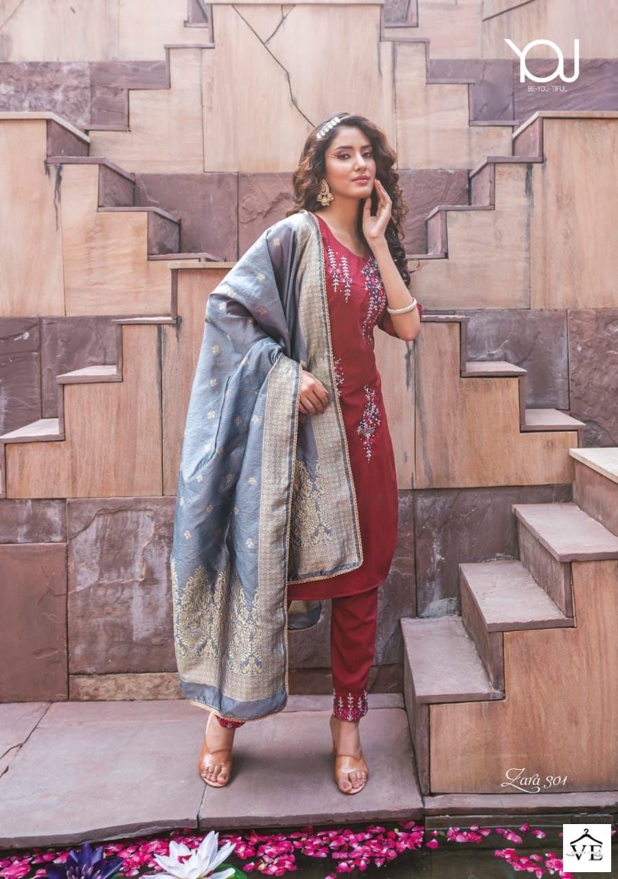Wanna Zara Vol 3 Chinon Silk Wholesale Readymade Salwar Suit Catalog — Wholesale Salwar Suits, MPA wholesale from Surat - Gallery Image 2