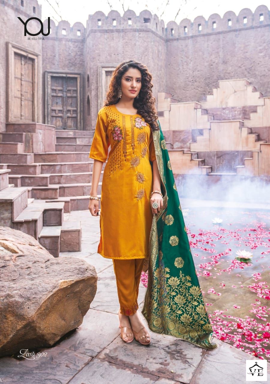 Wanna Zara Vol 3 Chinon Silk Wholesale Readymade Salwar Suit Catalog — Wholesale Salwar Suits, MPA wholesale from Surat - Gallery Image 5