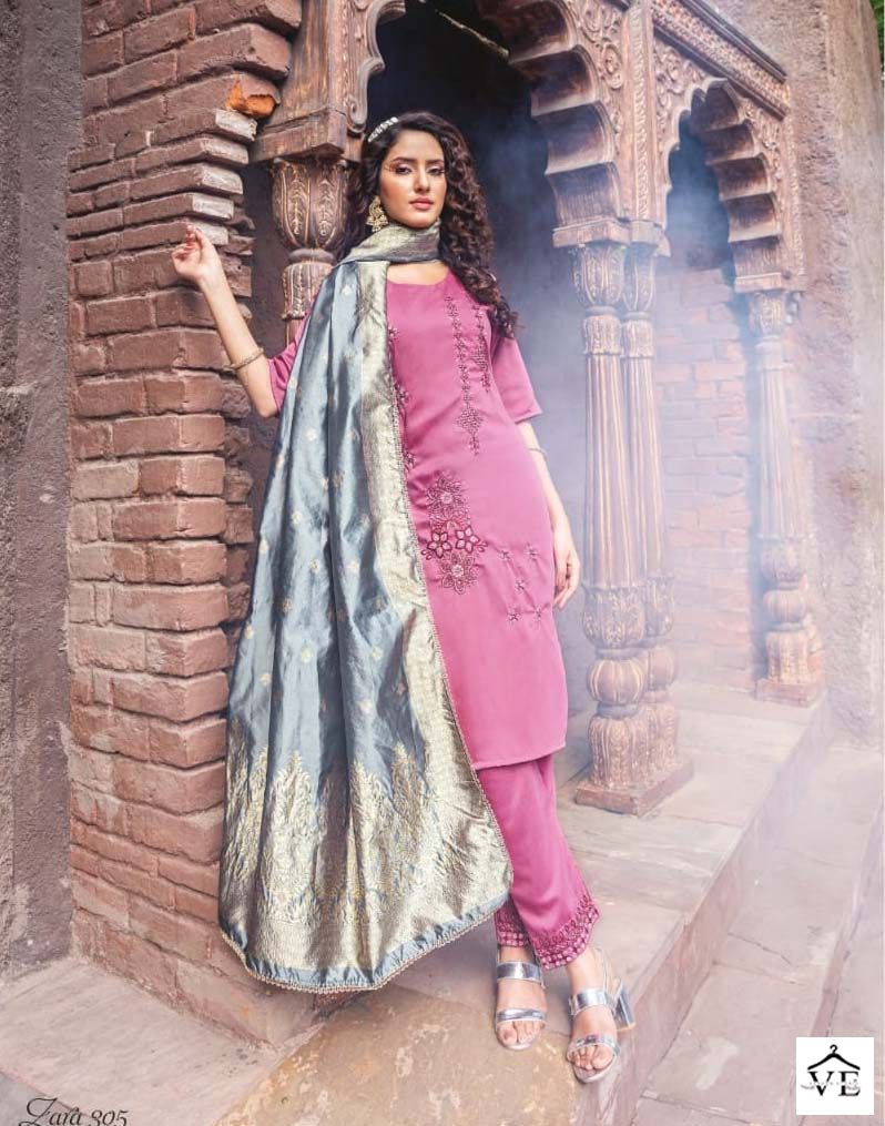 Wanna Zara Vol 3 Chinon Silk Wholesale Readymade Salwar Suit Catalog — Wholesale Salwar Suits, MPA wholesale from Surat - Gallery Image 6