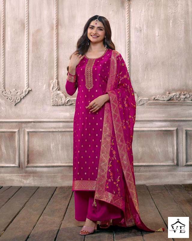 Vinay Fashion Zardosi Vol 6 Dola Jacquard Wholesale Designer Salwar Suit Catalog — Wholesale Salwar Suits, MPA wholesale from Surat - Gallery Image 5